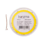 Невидимки для волос Harizma, 50 мм, волна, коричневые (h10534-04B)
