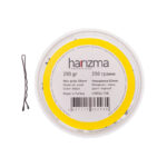 Невидимки для волос Harizma, 50 мм, волна, черные (h10534-15B)