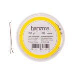 Невидимки для волос Harizma, 60 мм, прямые, коричневые (h10537-04B)
