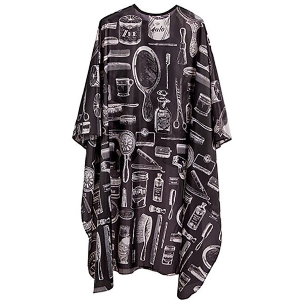 Парикмахерская накидка Harizma, 140х160см, «Инструменты барбера» (h10880B)