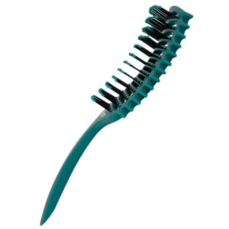 Щетка массажная Harizma Nylon, 9 рядов, бордовая (h10686-33)
