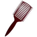 Щетка массажная Harizma Nylon, 9 рядов, бордовая (h10686-33) 3