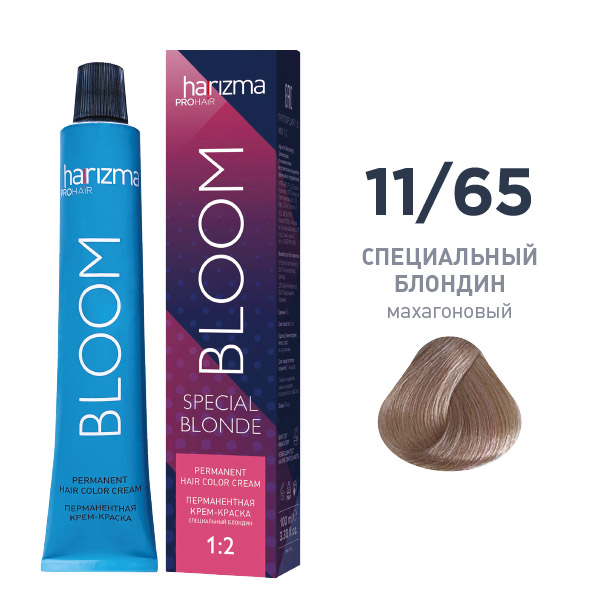 Перманентный краситель Bloom 11/65 Специальный блондин — махагоновый 100 мл