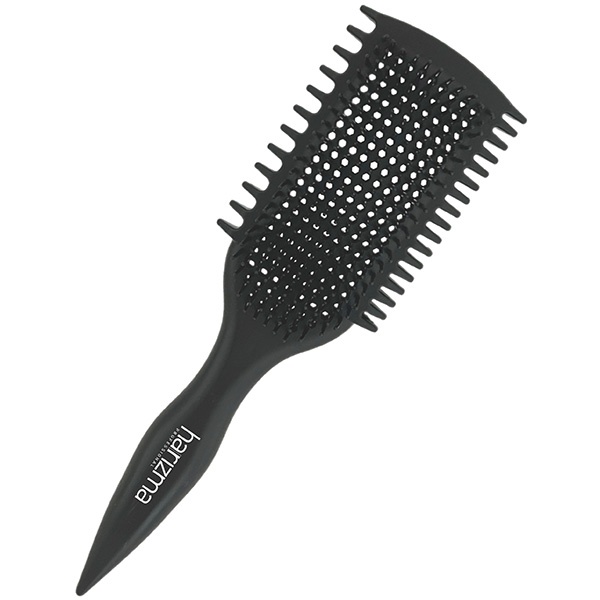 Щетка массажная продувная HARIZMA Rainbow, черная (h10688-15)